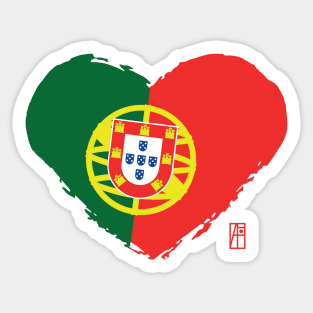 I love my country. I love Portugal. I am a patriot. In my heart, there is always the flag of Portugal Sticker